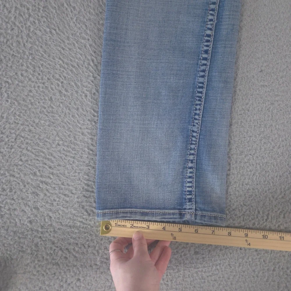 BKE Jeans Men 29x32 Long Blue Aiden‎ Bootleg Stretch Medium Wash Whiskered Denim
